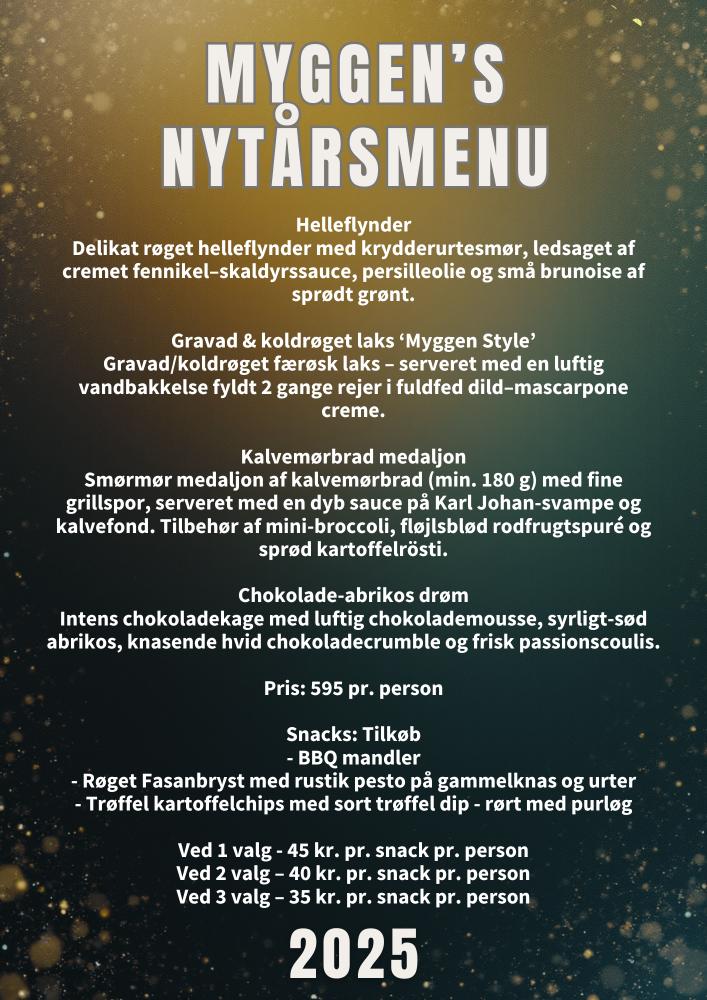 Myggen's Nytårsmenu 2025