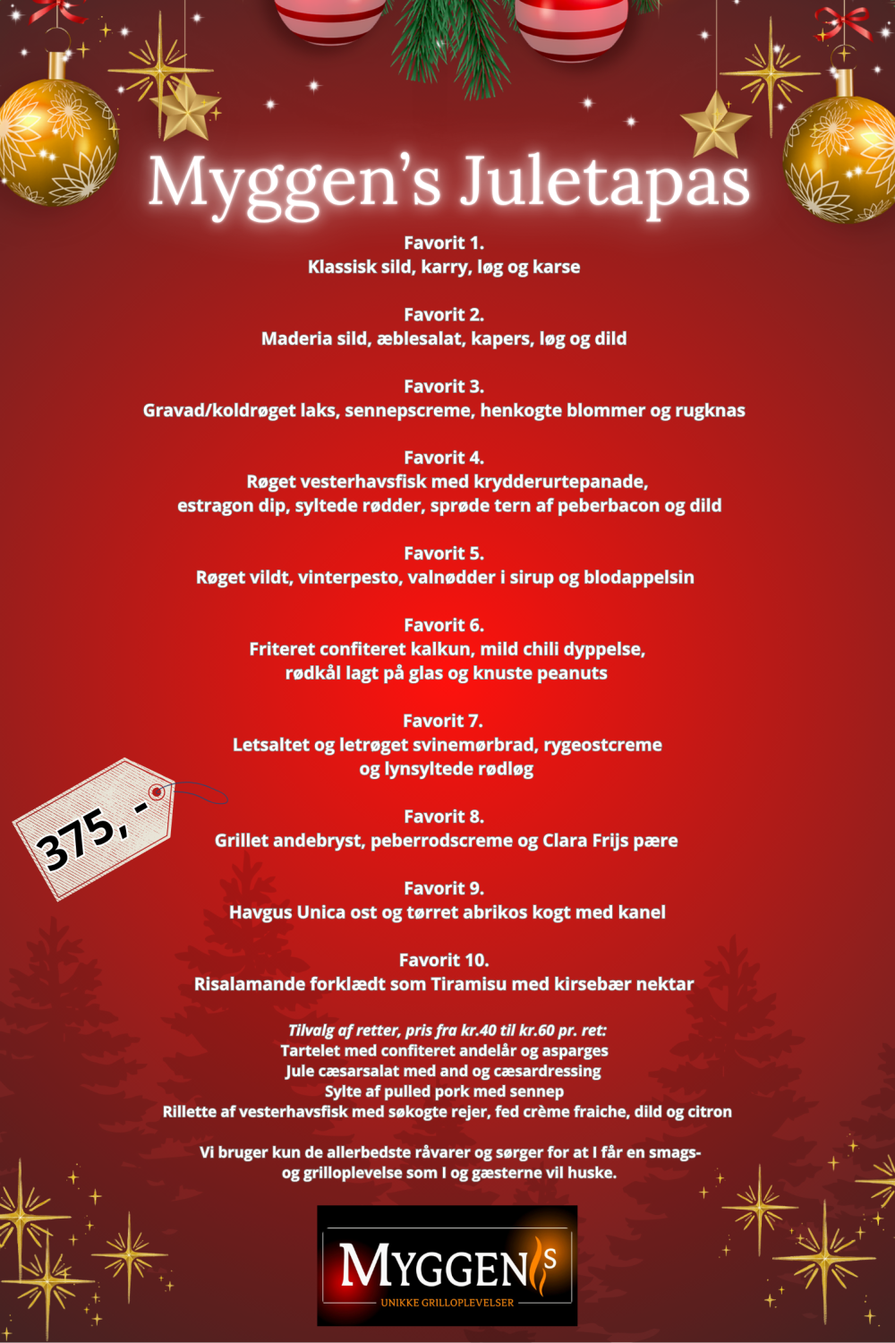 Myggen's Juletapas 2025
