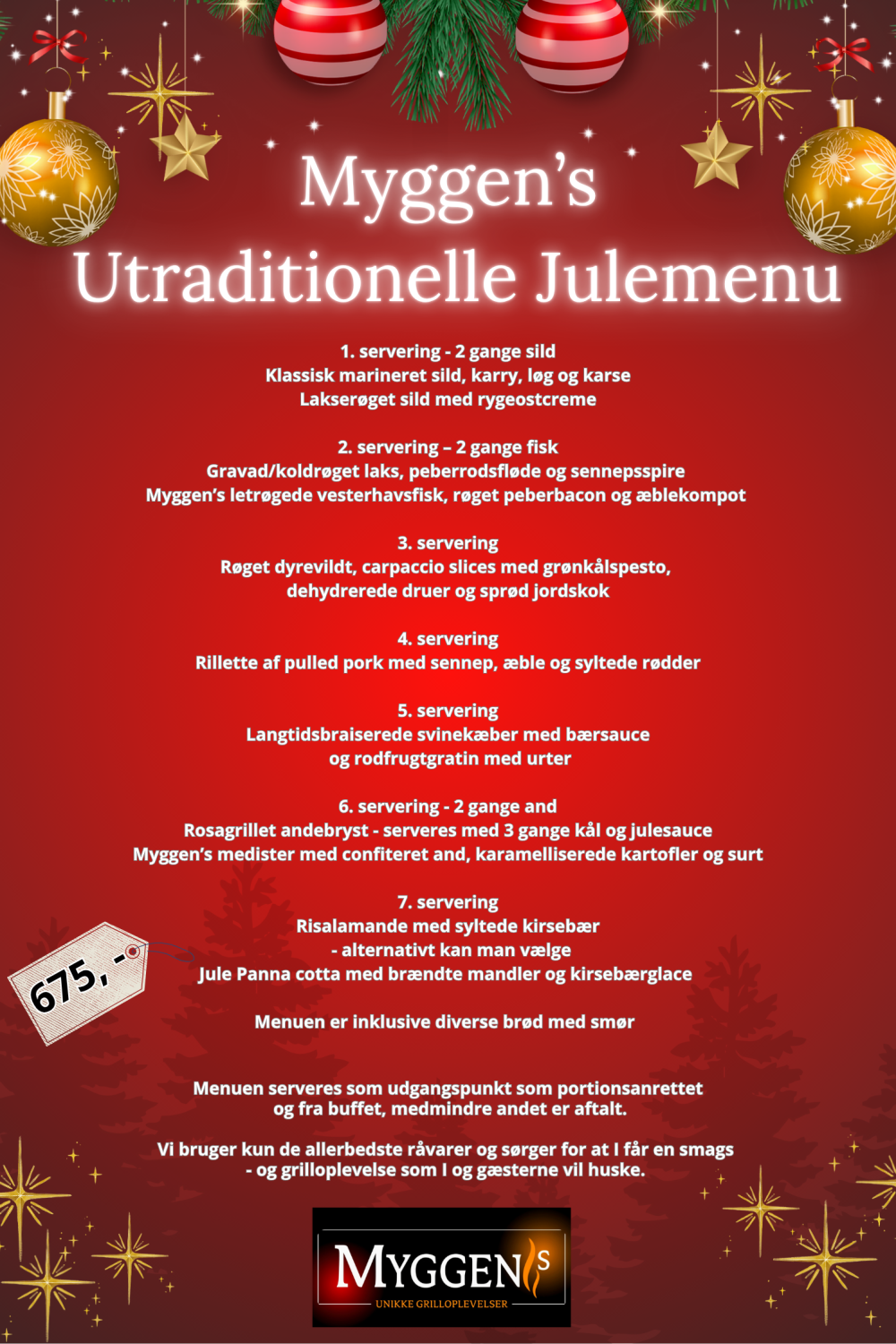 Myggen's Utraditionel Julemenu 2025
