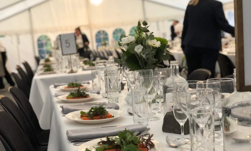 Privat arrangement borddækning